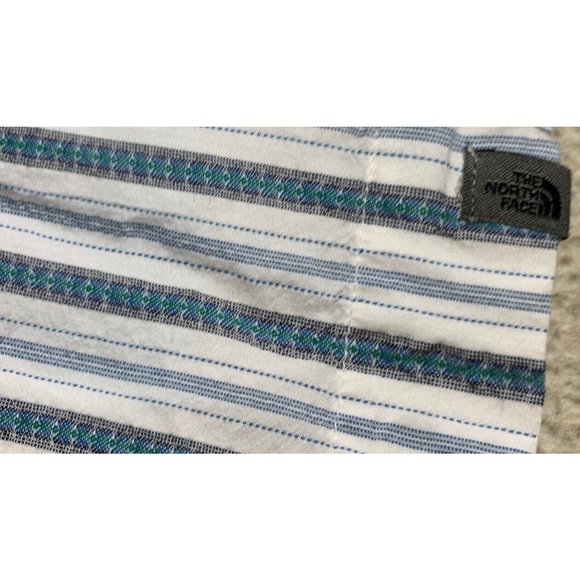 Mens The North Face Short Sleeve Button Up Striped Shirt XL A5 Series - Picture 3 of 11